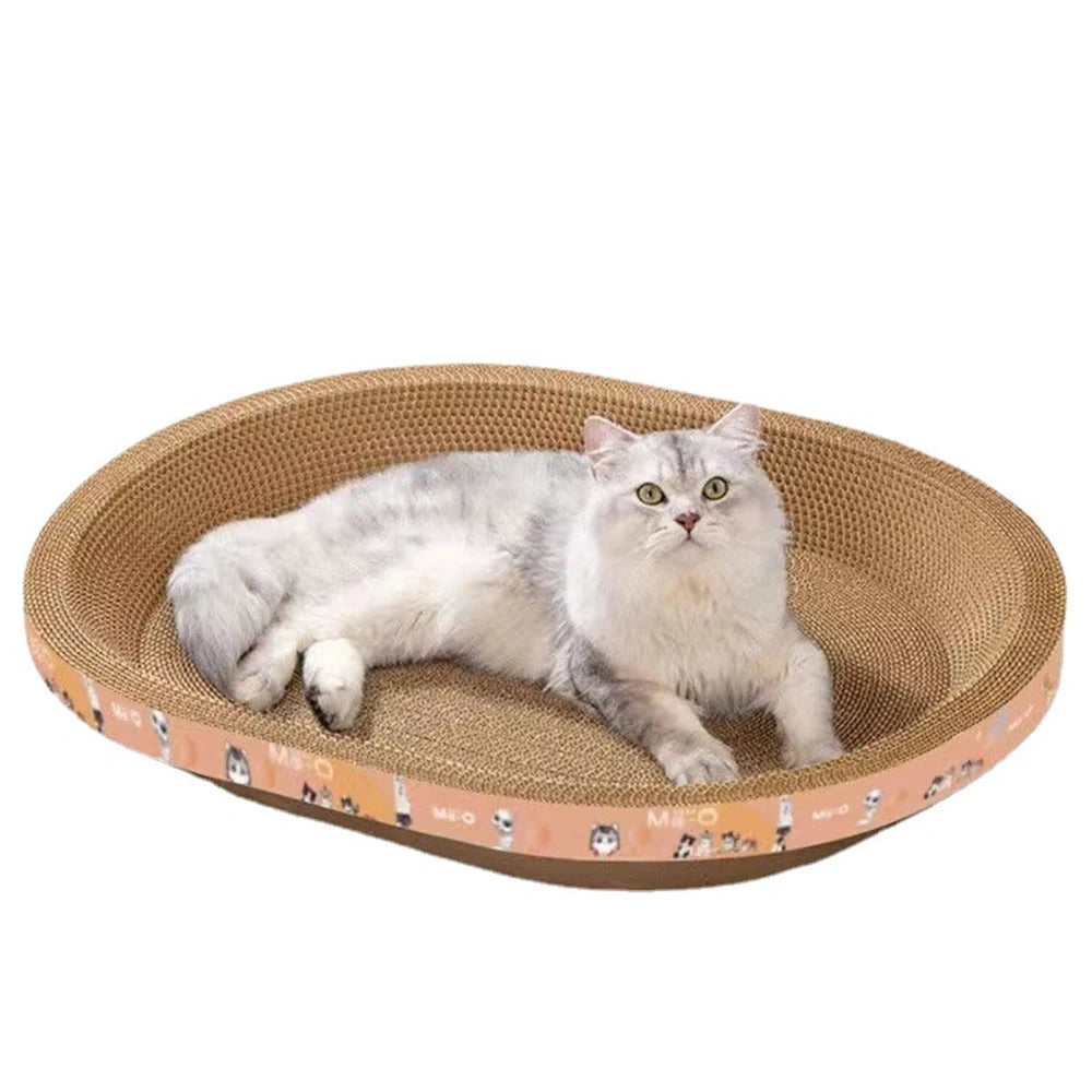 Pet Scratching Board Corrugated Cardboard Bowl