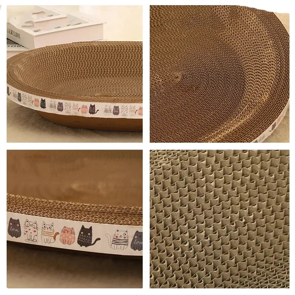Pet Scratching Board Corrugated Cardboard Bowl