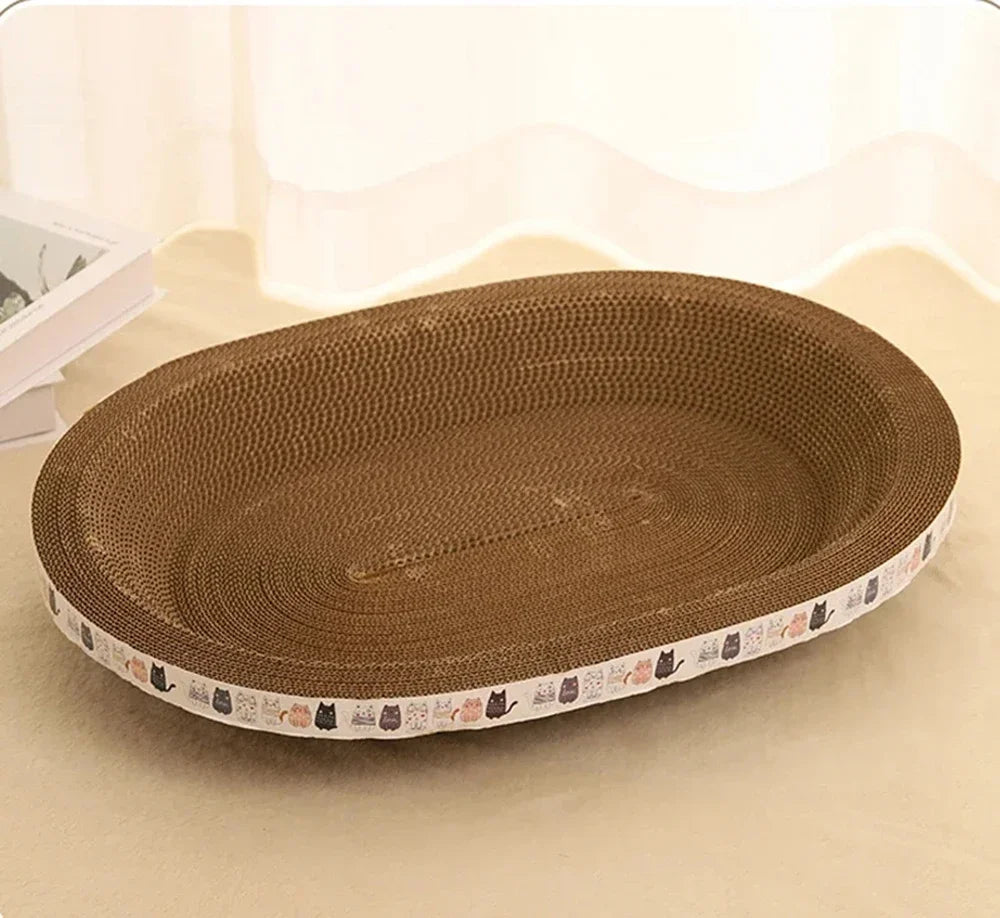 Pet Scratching Board Corrugated Cardboard Bowl