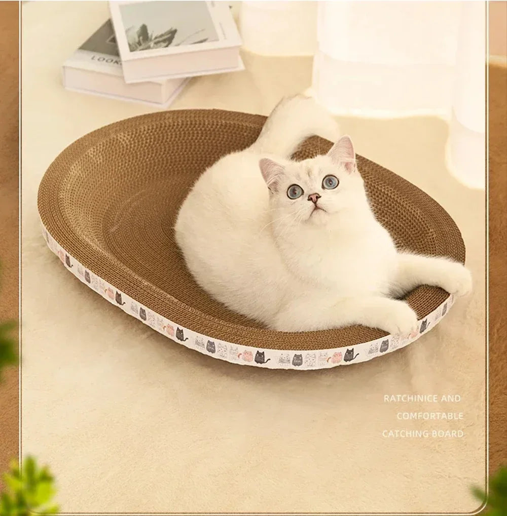Pet Scratching Board Corrugated Cardboard Bowl
