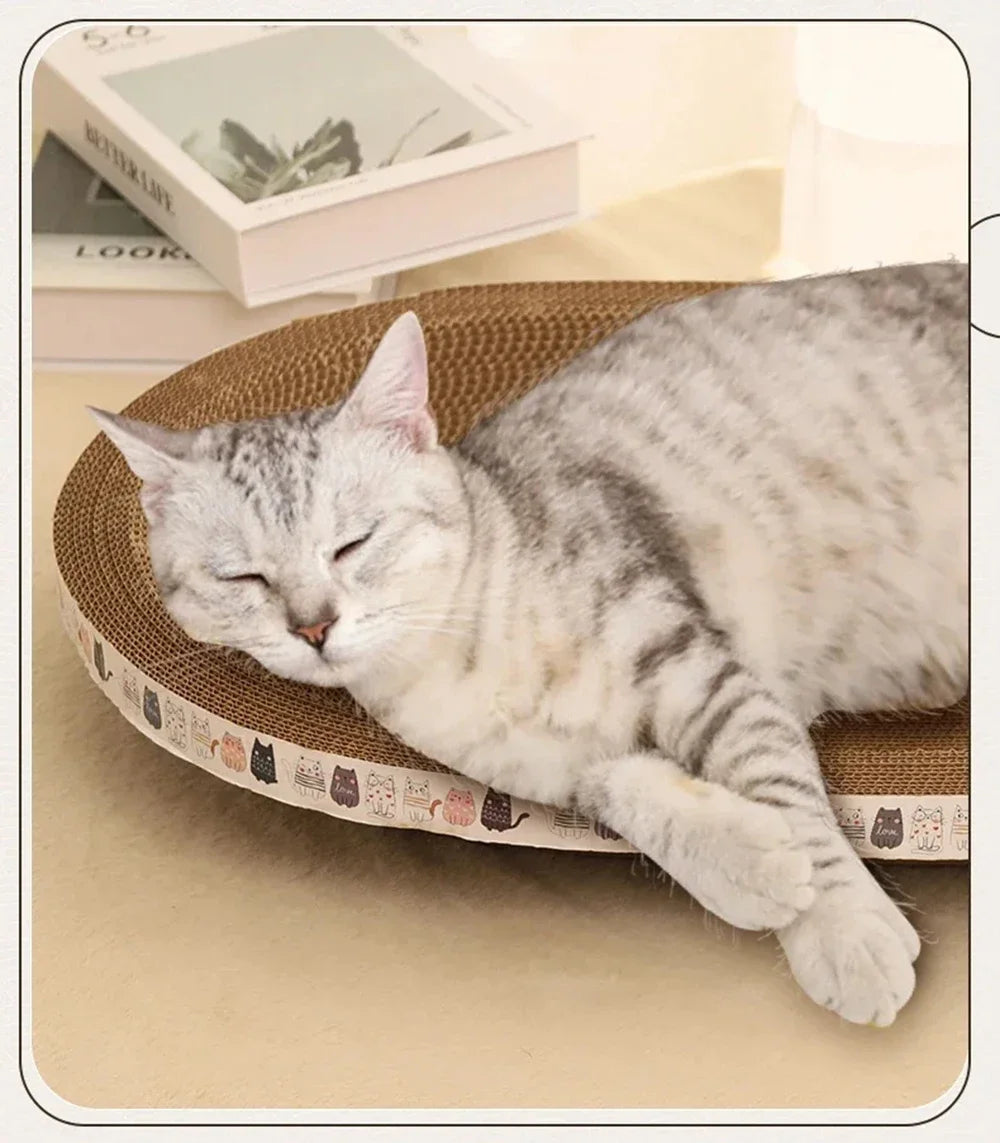 Pet Scratching Board Corrugated Cardboard Bowl