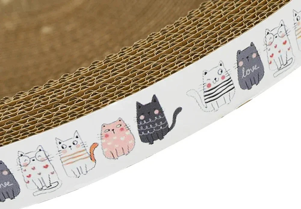 Pet Scratching Board Corrugated Cardboard Bowl