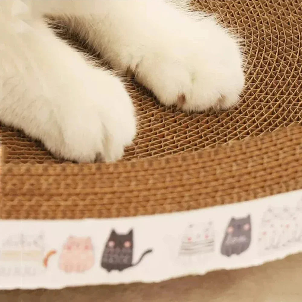 Pet Scratching Board Corrugated Cardboard Bowl