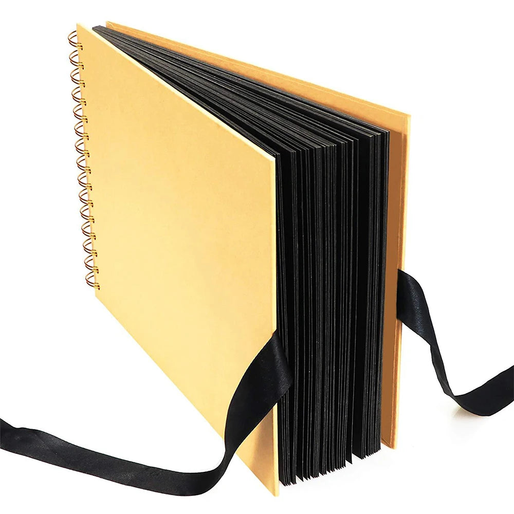 ZK20 80 Black Pages Memory Books