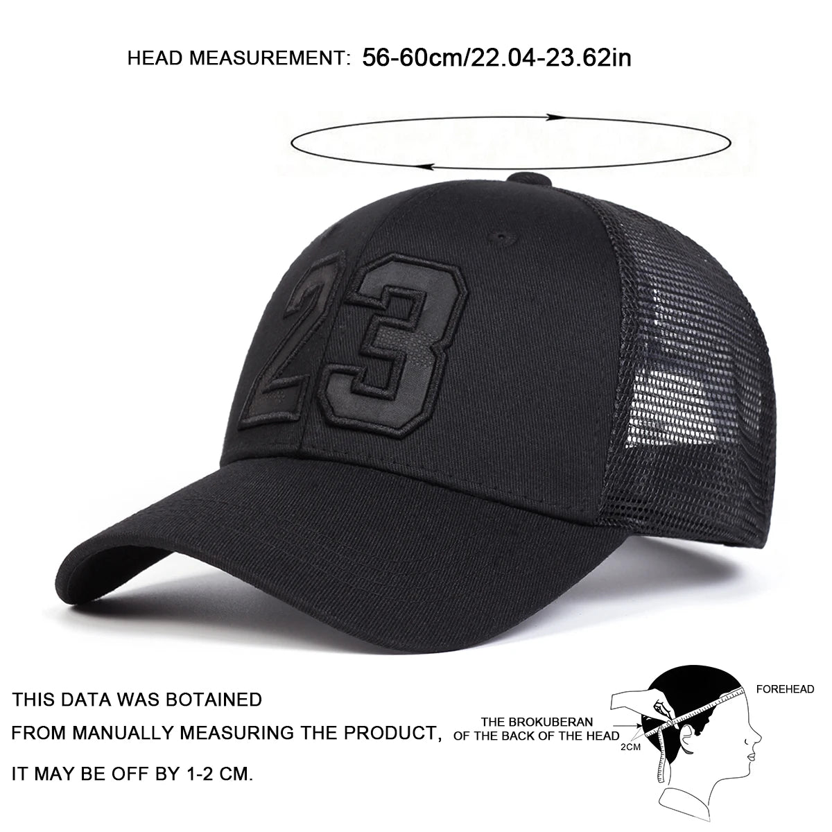 23 Embroidery Baseball Cap
