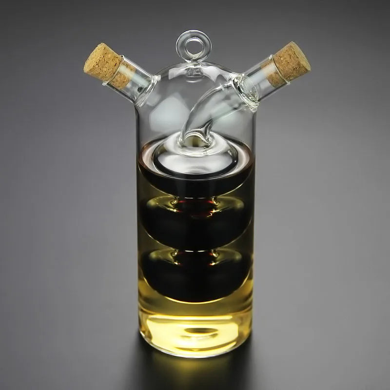 Double Glass Oiler Dual-purpose Glass Bottle Lecythus Vinegar Pot