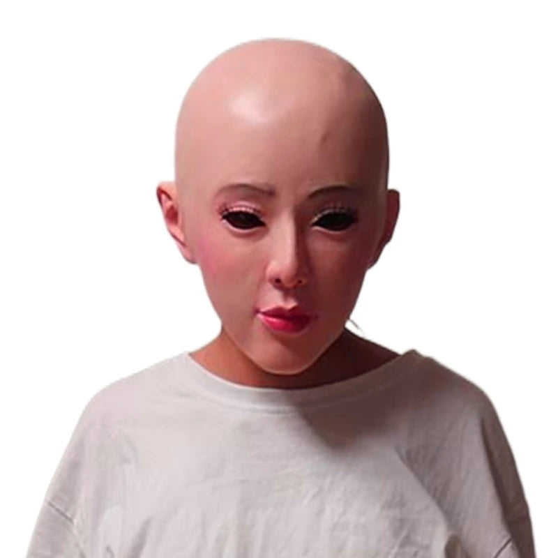 Transvestite Costume Pretend Mask Female-Disguise Halloween