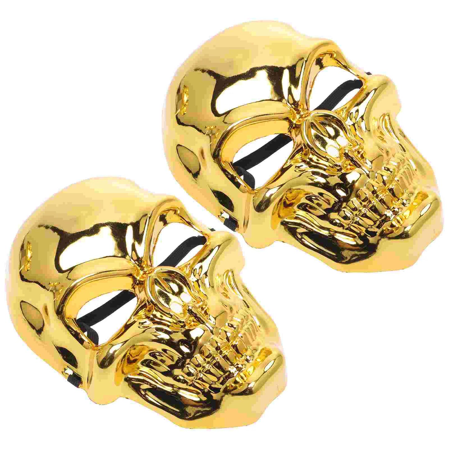 2 Pcs Mask Full Face Skull Plated