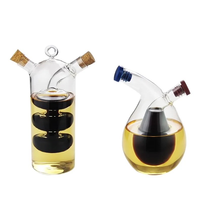 Double Glass Oiler Dual-purpose Glass Bottle Lecythus Vinegar Pot