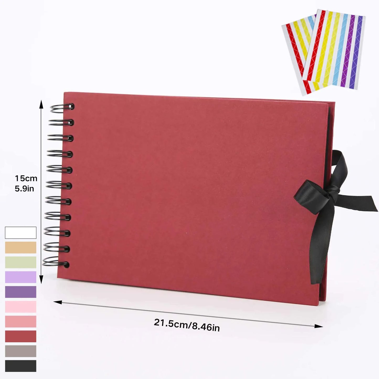ZK20 80 Black Pages Memory Books
