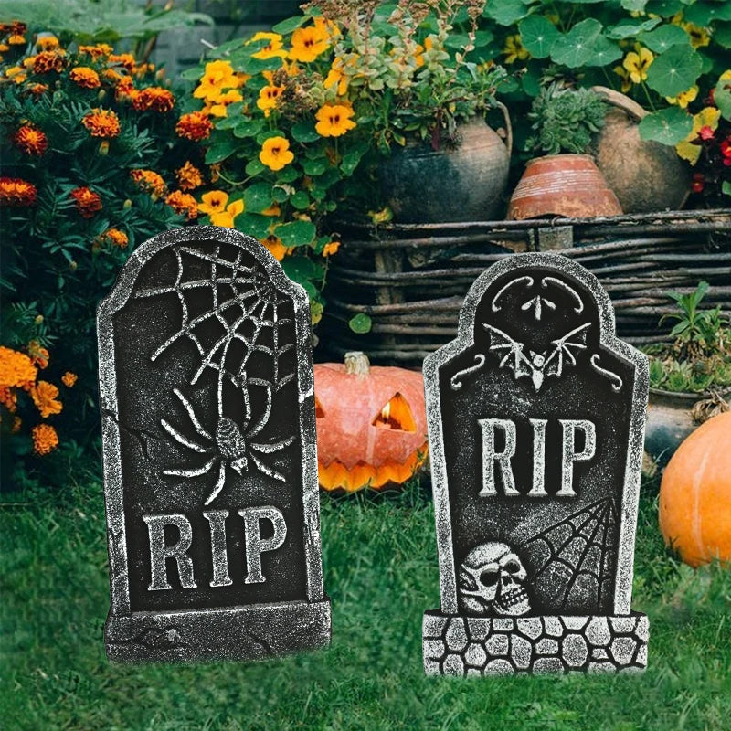 3/6pcs Foam Skeleton Tomb Halloween Decorations Outdoor for Patio