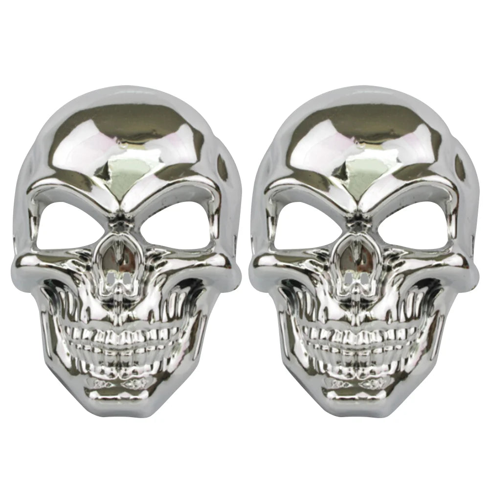 2 Pcs Mask Full Face Skull Plated